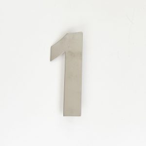 NUMERO ACERO 120 MM UNO