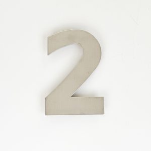 NUMERO ACERO 120 MM DOS