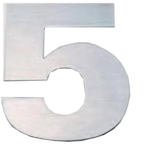NUMERO ACERO 120 MM CINCO