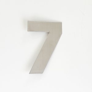 NUMERO ACERO 120 MM SIETE