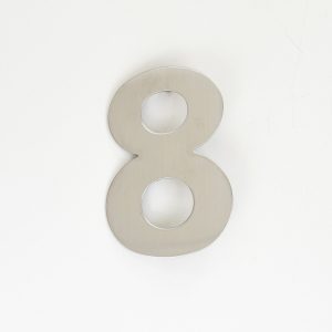 NUMERO ACERO 120 MM OCHO